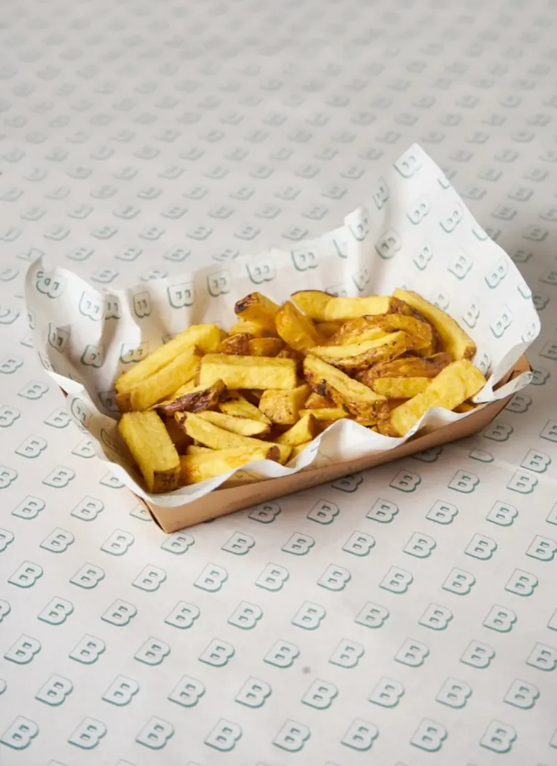 Papas fritas crocantes de Blast con sal de mar